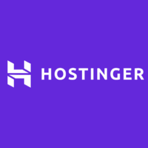 hostinger logo with affiliate link