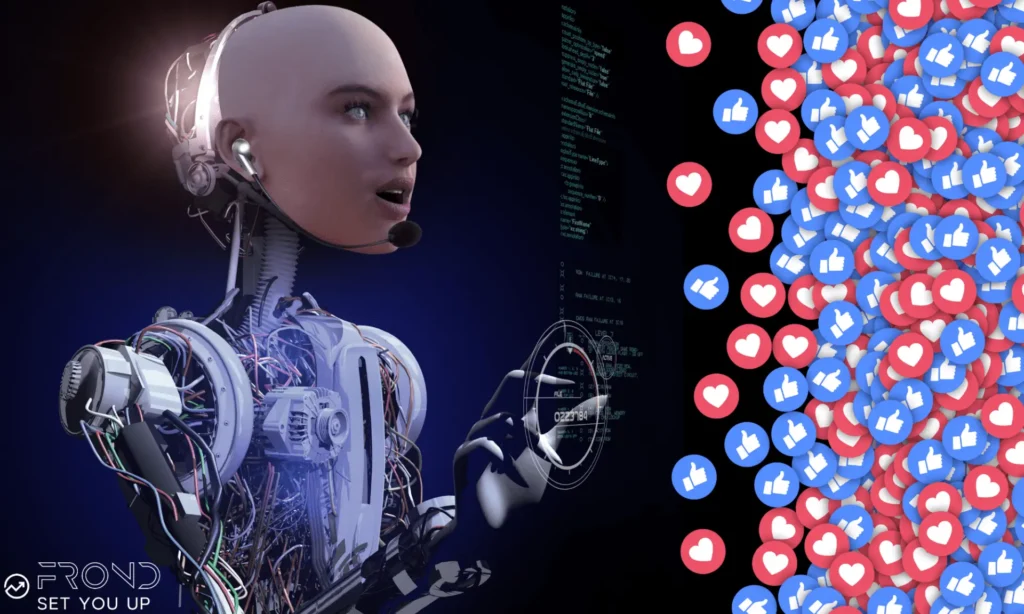 AI humanoid with success on digital marketing