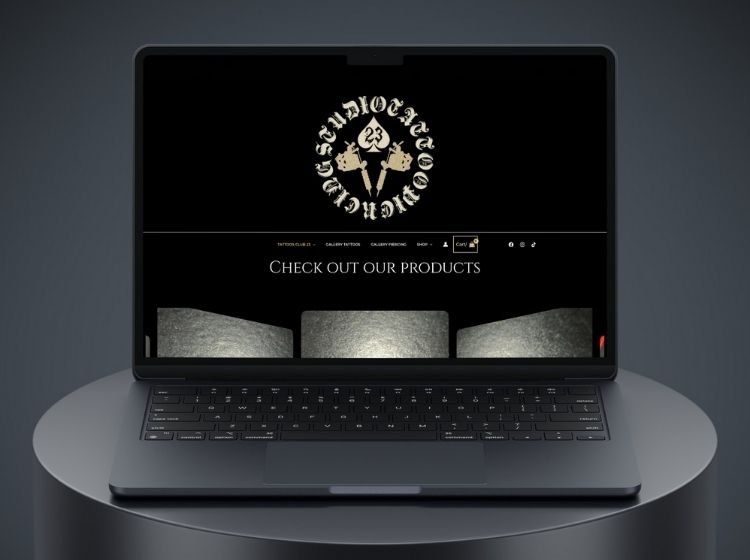 Τα Έργα μας – FROND Media® – Welcome to FROND Media® Κατασκευή E - Shop για Tattoo Club 23 - Tattoo Studio - FROND Media